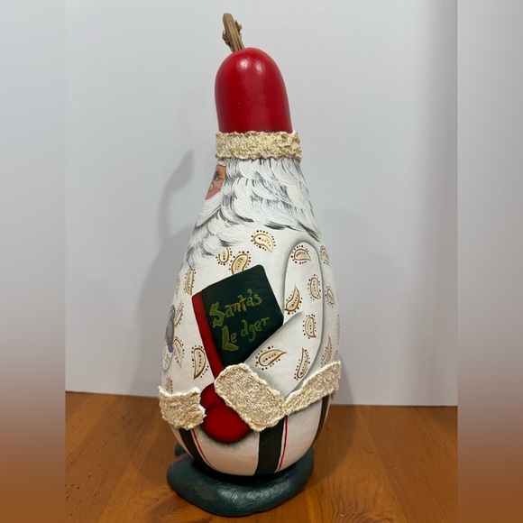 Handmade Santa gourd decoration hand painted - Picture 3 of 9